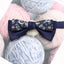 Navy Floral Two-Tone Men’s Bow Tie