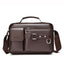 Luxury Brown Leather Men's Briefcase