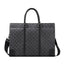 Minimalist Black Jacquard Large Capacity Briefcase
