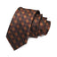 Premium Men's Brown Checkered Tie