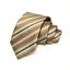 Men's Brown Beige Striped Necktie