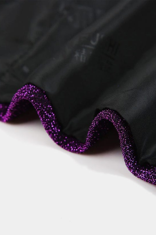 Sparkle Purple Sequins One Button Peaked Lapel Men Suits