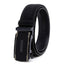 Black Litchi Grain Men's Automatic Buckle Belt