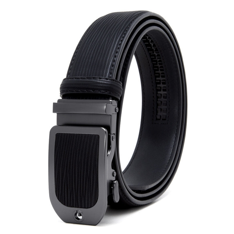 Sleek Minimalist Men's Automatic Buckle Belt