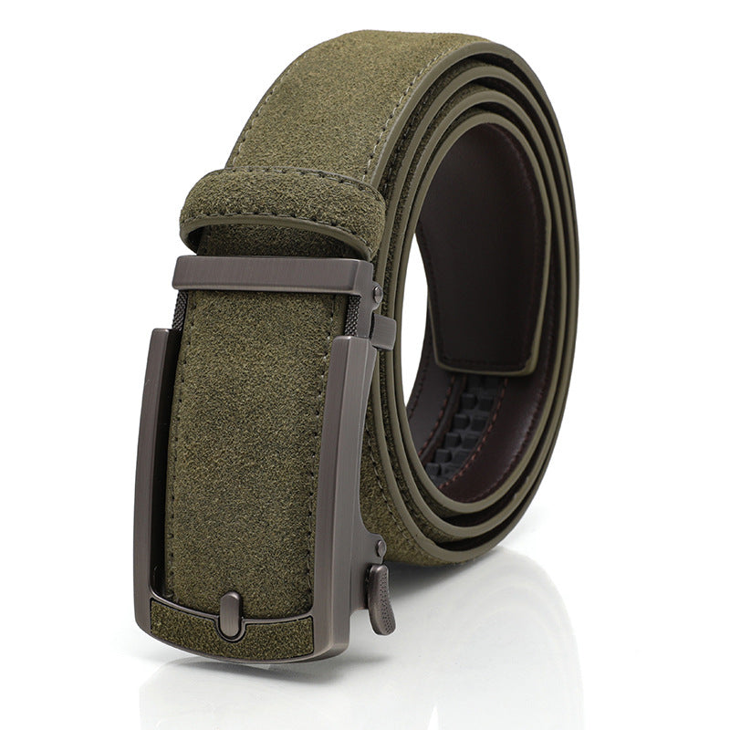 Premium Army Green Men's Automatic Buckle Belt