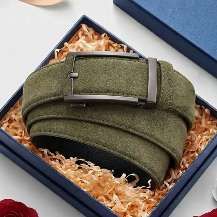 Premium Army Green Men's Automatic Buckle Belt