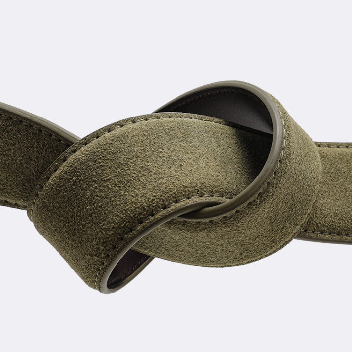 Premium Army Green Men's Automatic Buckle Belt