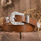 Premium Brown Stylish Men's Pin Buckle Belt
