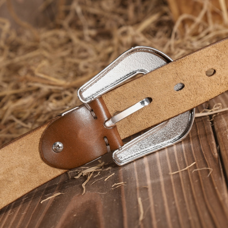 Premium Brown Stylish Men's Pin Buckle Belt