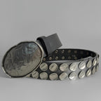 Gradient Rivet Statement Heavy-Duty Belt
