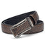Chestnut Brown Croc Embossed Men's Automatic Buckle Belt