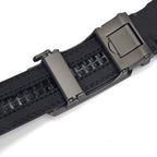 Chestnut Brown Croc Embossed Men's Automatic Buckle Belt