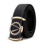 New Stylish Men's Genuine Leather Automatic Buckle Belt