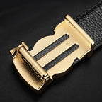 New Stylish Men's Genuine Leather Automatic Buckle Belt
