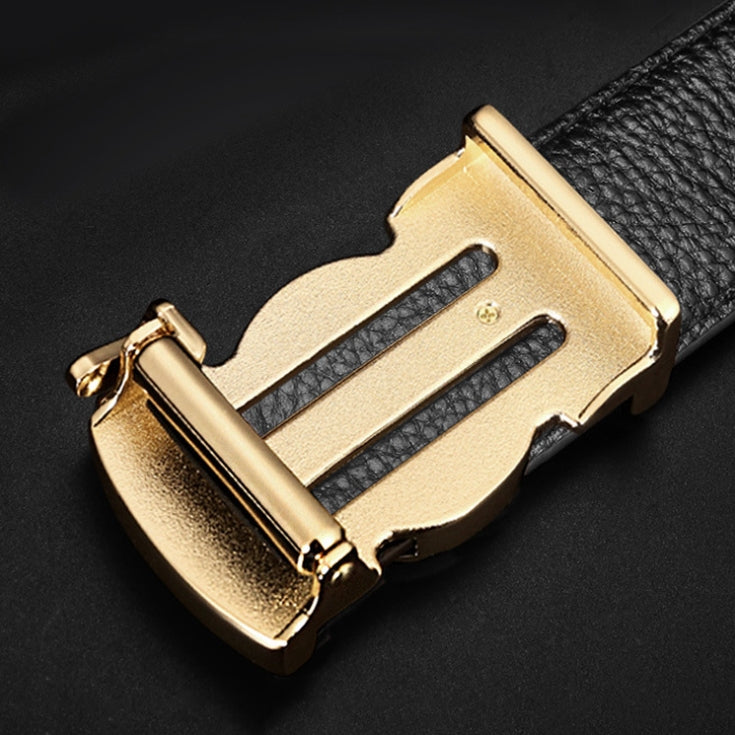 New Stylish Men's Genuine Leather Automatic Buckle Belt
