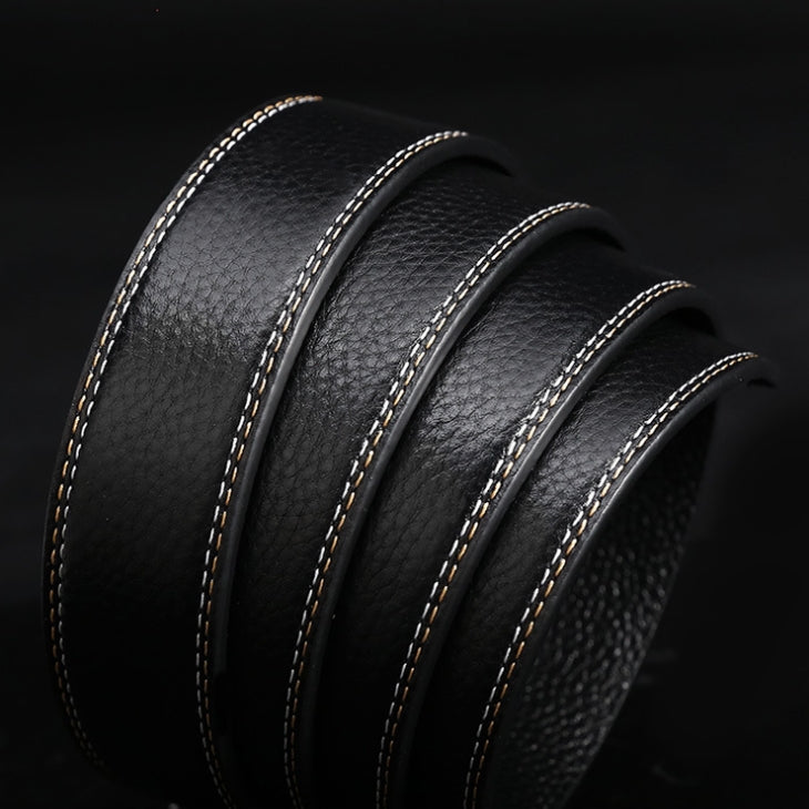 New Stylish Men's Genuine Leather Automatic Buckle Belt