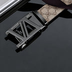 Premium Khaki Men's Automatic Buckle Belt