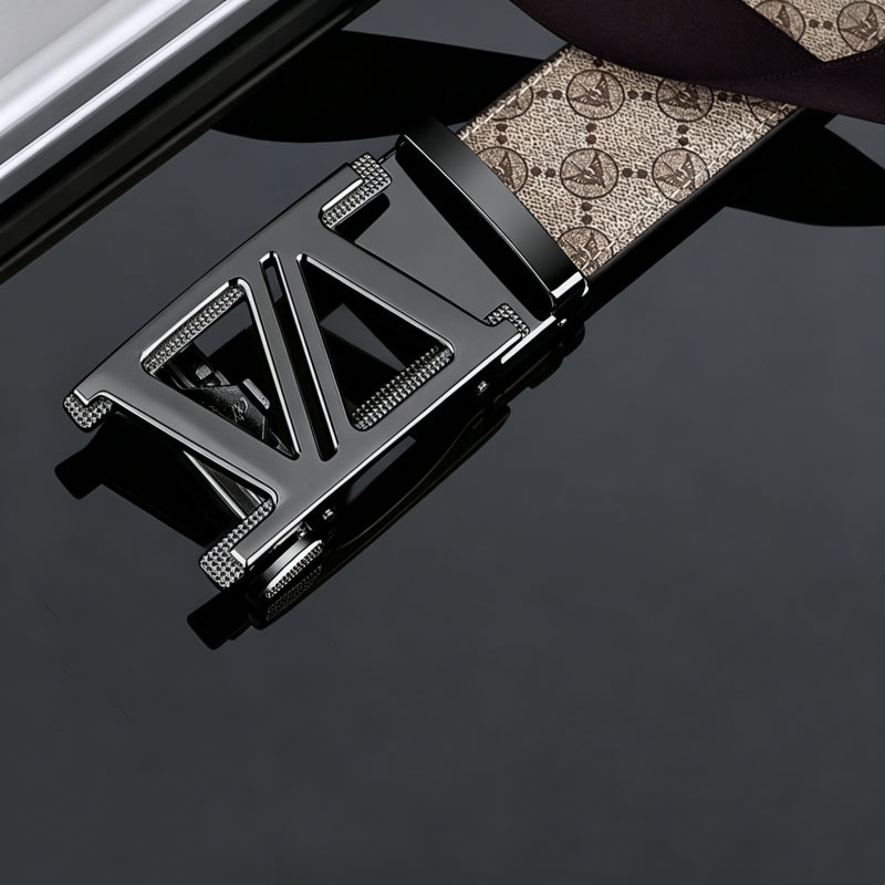 Premium Khaki Men's Automatic Buckle Belt