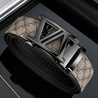 Premium Khaki Men's Automatic Buckle Belt