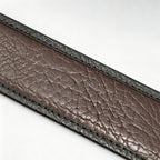 Golden Horse Buckle Wild Grain Men's Leather Belt