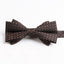 Dark Brown Gold Diamond Men’s Bow Tie