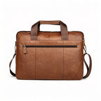 Premium Brown Vintage Genuine Leather Briefcase For Men