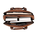 Premium Brown Vintage Genuine Leather Briefcase For Men