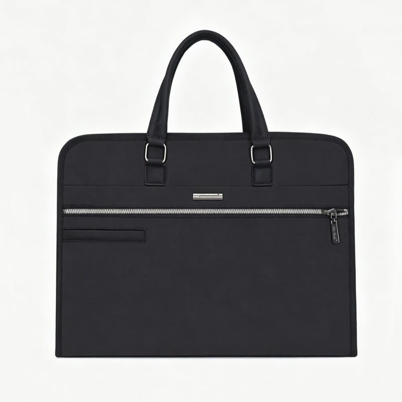 Bespoke Black Large Capacity Business Men Briefcase