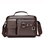 Luxury Brown Leather Men's Briefcase