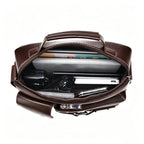 Luxury Brown Leather Men's Briefcase