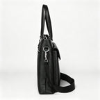 New Black Full‑Grain Leather Men's Briefcase