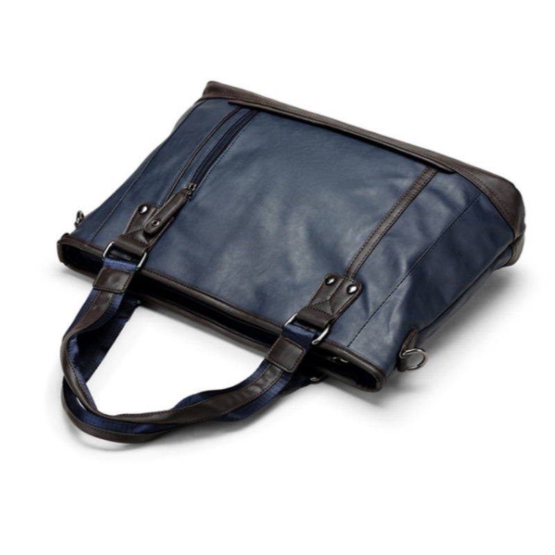 Large Capacity Blue Casual Men's Briefcase