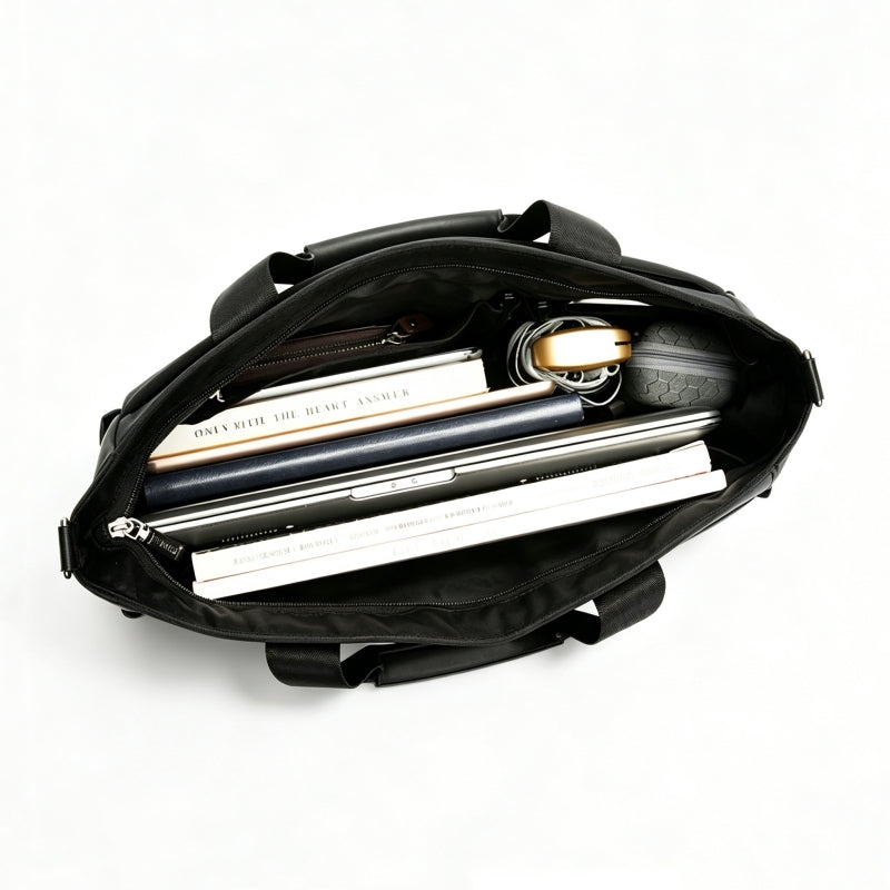 Minimalist Stylish Black Briefcase