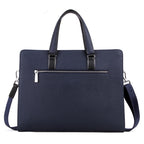 Blue Stylish Commuter Top‑Handle Briefcase