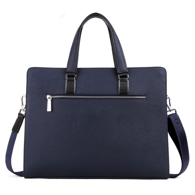 Blue Stylish Commuter Top‑Handle Briefcase