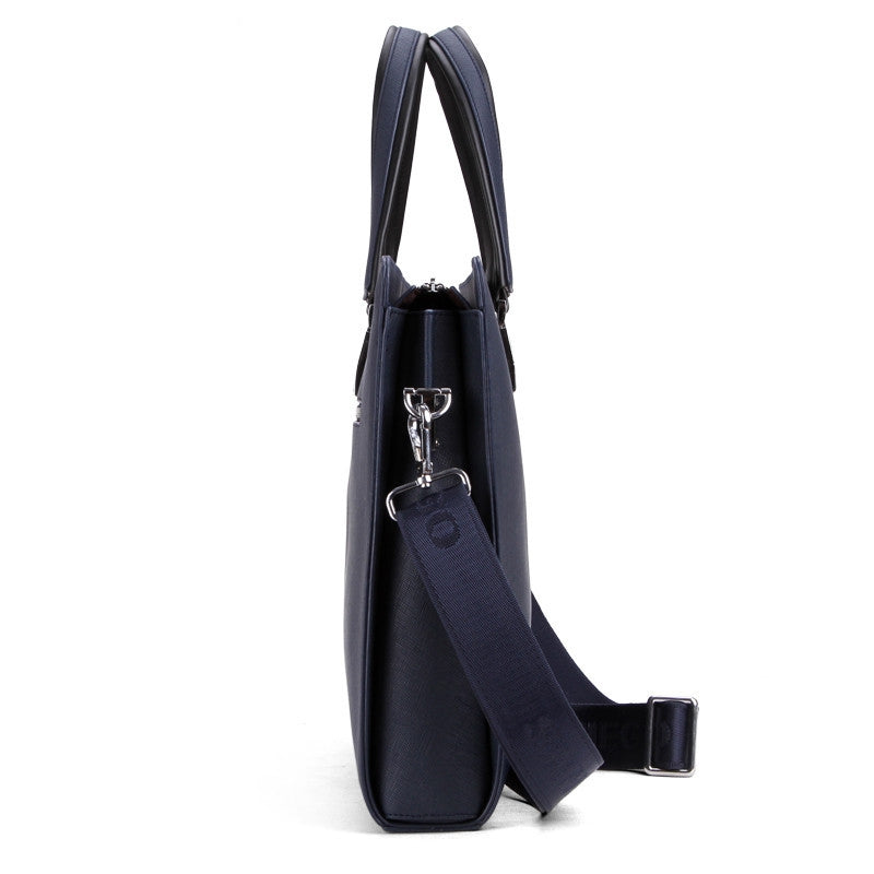 Blue Stylish Commuter Top‑Handle Briefcase