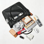 Large Capacity Black Travel Men's Briefcase