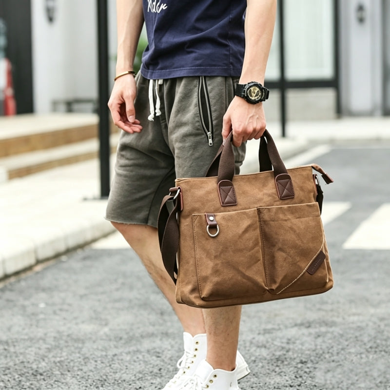 Coffee Brown Men's Business Briefcase