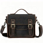Brown Casual Genuine Leather Briefcase