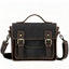 Brown Casual Genuine Leather Briefcase