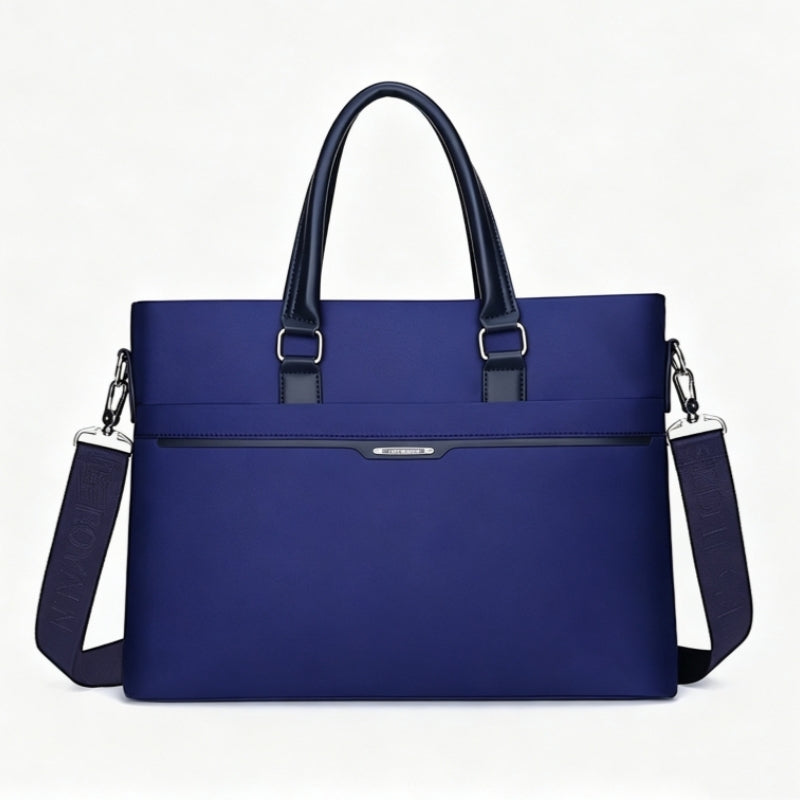 Royal Blue Zippered Multi‑Functional Briefcase