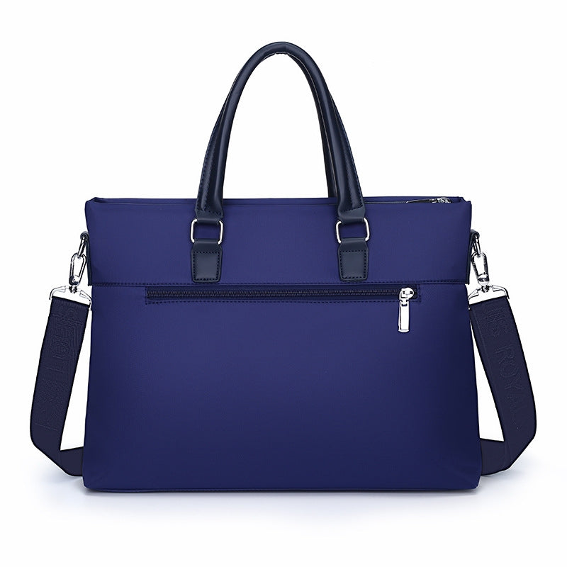 Royal Blue Zippered Multi‑Functional Briefcase