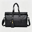 Black Woven Texture Large Capacity Briefcase