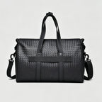 Black Woven Texture Large Capacity Briefcase
