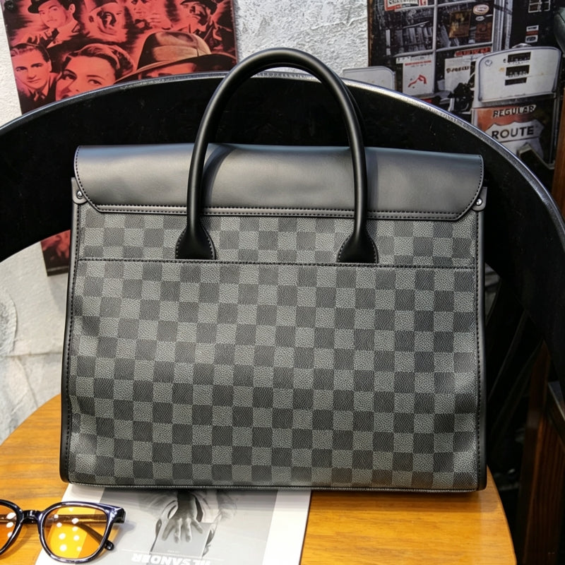 Exquisite Black Men's Business Briefcase