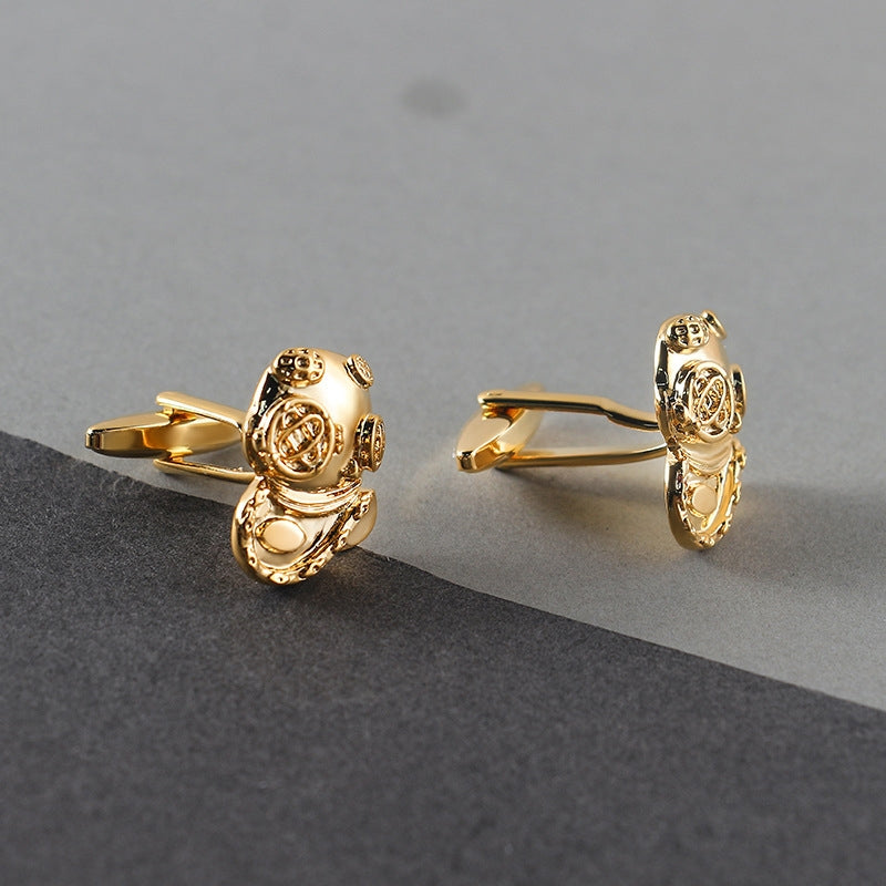 Luxury Gold Metal Cufflinks For Men