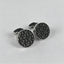 Silver Round Vintage Engraved Cufflinks