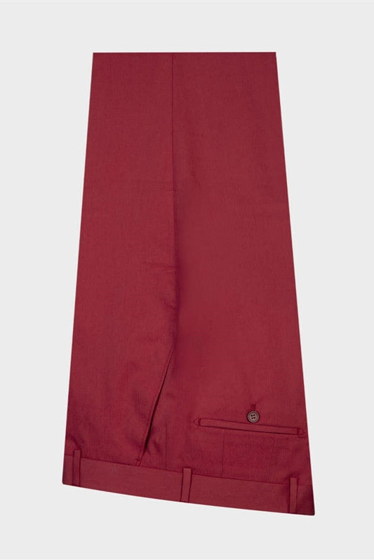 Best Fitted Red Peaked Lapel Double Breasted Men Suits