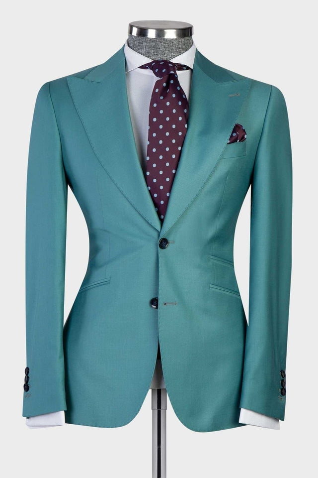 Ebenezer Green Three Pieces Peaked Lapel Men Suits