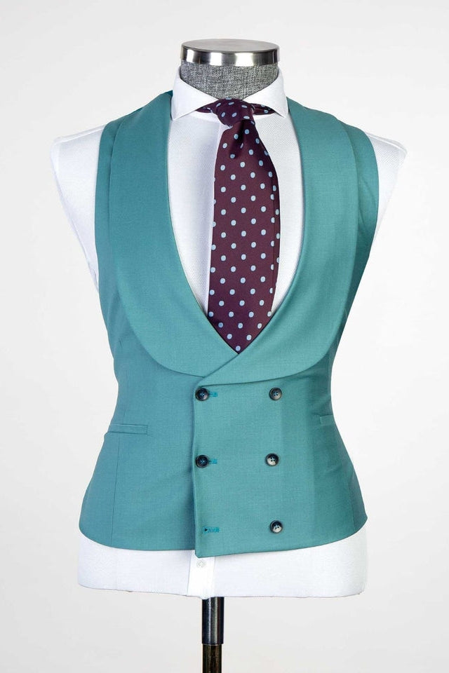 Ebenezer Green Three Pieces Peaked Lapel Men Suits